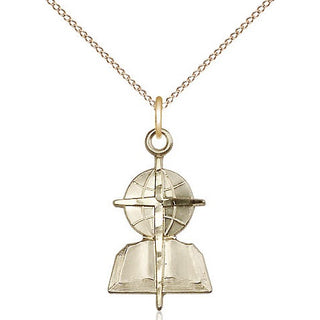 14kt Gold Filled Southern Baptist Medal Religious Jewelry