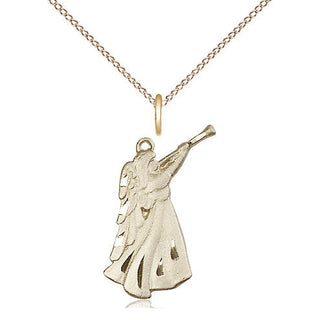14kt Gold Guardian Angel Medal
