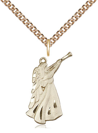 14kt Gold Guardian Angel Medal
