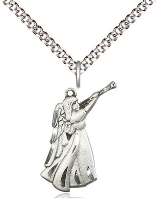 Sterling Silver Guardian Angel Medal Religious Jewelry