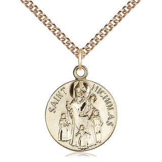 14kt Gold Saint Nicholas Medal