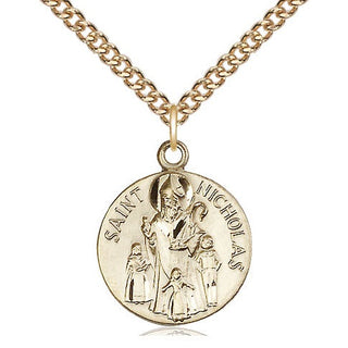 14kt Gold Saint Nicholas Medal
