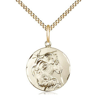 14kt Gold Filled Holy Family Medal Religious Jewelry