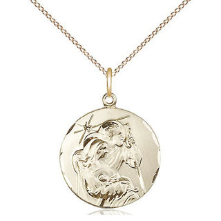 14kt Gold Filled Holy Family Medal Religious Jewelry