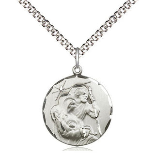 Pewter Holy Family Medal Religious Jewelry