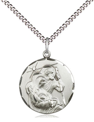 Sterling Silver Holy Family Medal Religious Jewelry