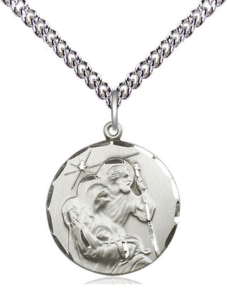 Sterling Silver Holy Family Medal Religious Jewelry