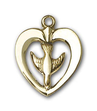 14K Gold Holy Spirit Pendant