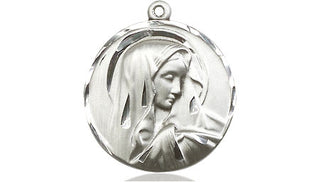 Sterling Silver Sorrowful Mother Medal Religious Jewelry
