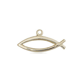 14kt Gold Fish Medal