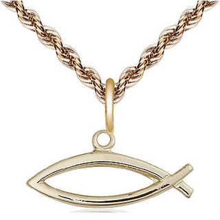 14kt Gold Fish Medal