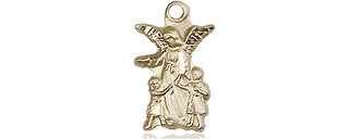 14kt Gold Guardian Angel Medal