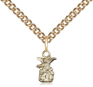 14kt Gold Filled Littlest Angel Medal Religious and Catholic Jewelry