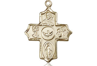 14kt Gold Filled 5-Way Medal