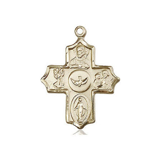 14kt Gold 5-Way Medal