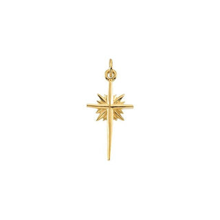 14K Yellow 17.5x10.5 mm Star Pendant