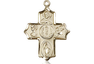 14kt Gold 5-Way Medal