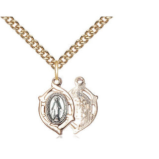 14kt Gold Miraculous Medal