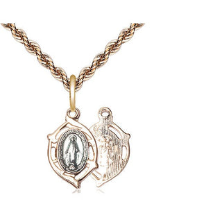 14kt Gold Miraculous Medal