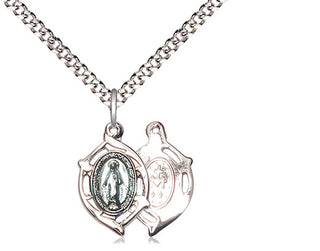 Sterling Silver Miraculous Medal Religious and Catholic Jewelry