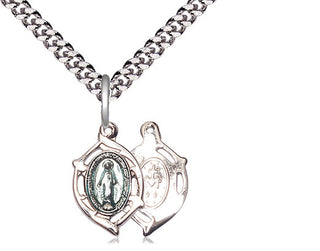 Sterling Silver Miraculous Medal Religious and Catholic Jewelry