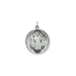 Sterling Silver 18.5 mm Saint Benedict Medal