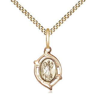 Gold-Filled Saint Christopher Pendant