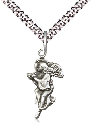 Pewter Guardian Angel Medal Religious Jewelry