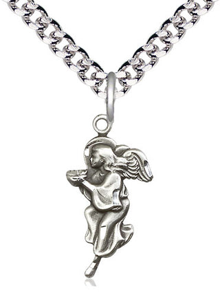 Pewter Guardian Angel Medal Religious Jewelry
