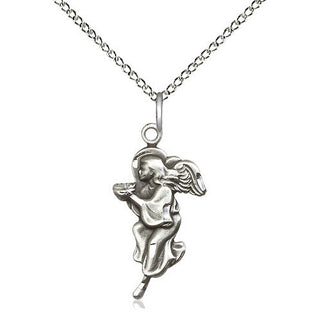 Sterling Silver Guardian Angel Medal Religious Jewelry