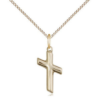 14kt Gold Filled Cross Medal Religious and Catholic Jewelry