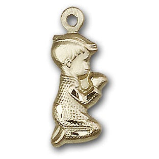 Gold-Filled Praying Boy Pendant