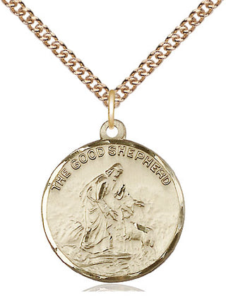 14kt Gold Good Shepherd Medal