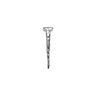14K White 38.5x9.75 mm Nail Pendant