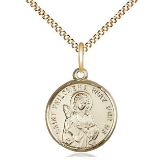 14kt Gold Filled Saint Philomena Medal Religious Jewelry