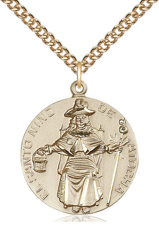 14kt Gold Saint Ni‚àö¬±o de Atocha Medal