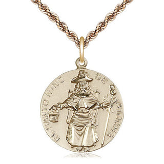 14kt Gold Saint Ni‚àö¬±o de Atocha Medal