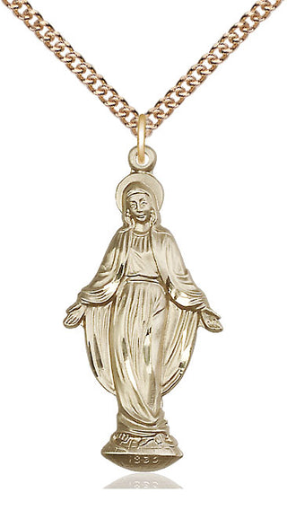 14kt Gold Filled Miraculous Medal Catholic Jewelry