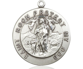 Sterling Silver Saint Roch Medal Catholic Jewelry