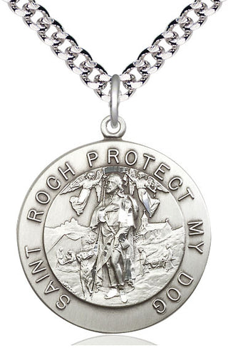 Sterling Silver Saint Roch Medal Catholic Jewelry