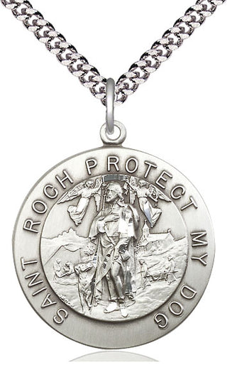 Sterling Silver Saint Roch Medal Catholic Jewelry