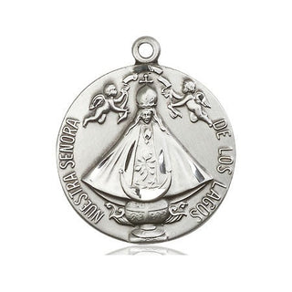 Sterling Silver Senora de Los Lagos Medal Catholic Jewelry