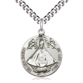 Sterling Silver Senora de Los Lagos Medal Catholic Jewelry