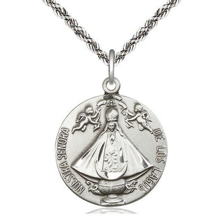 Sterling Silver Senora de Los Lagos Medal Catholic Jewelry