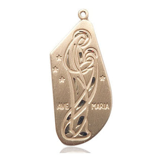 14kt Gold Filled Ave Maria Medal