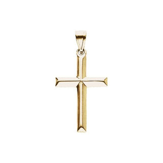 14K Yellow Cross Pendant