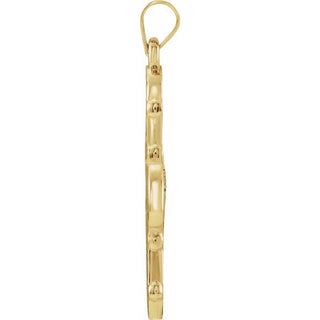 14K Yellow Dagmar Cross Medal Pendant