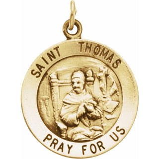 14K Yellow Saint Thomas Medal