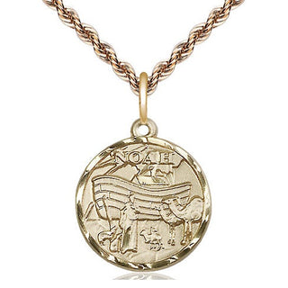 14kt Gold Filled Noah Medal Religious Jewelry