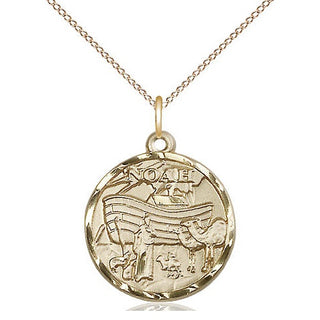 14kt Gold Noah Medal